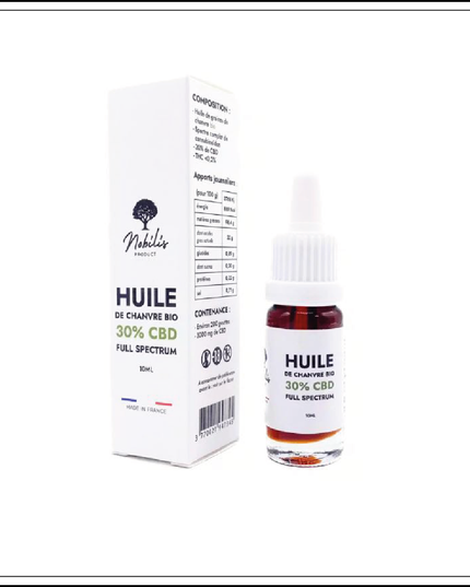 Huile CBD 30% Full Spectrum – Nobilis (10 ml)