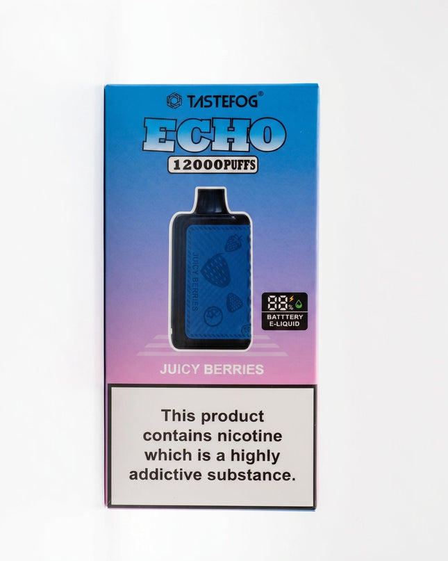 Tastefog Echo Digital Box 12000 Puffs ( Juicy Berries )