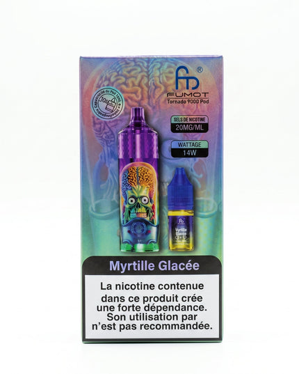 Myrtille Glacée Tornado 9000 Puffs - Fumot