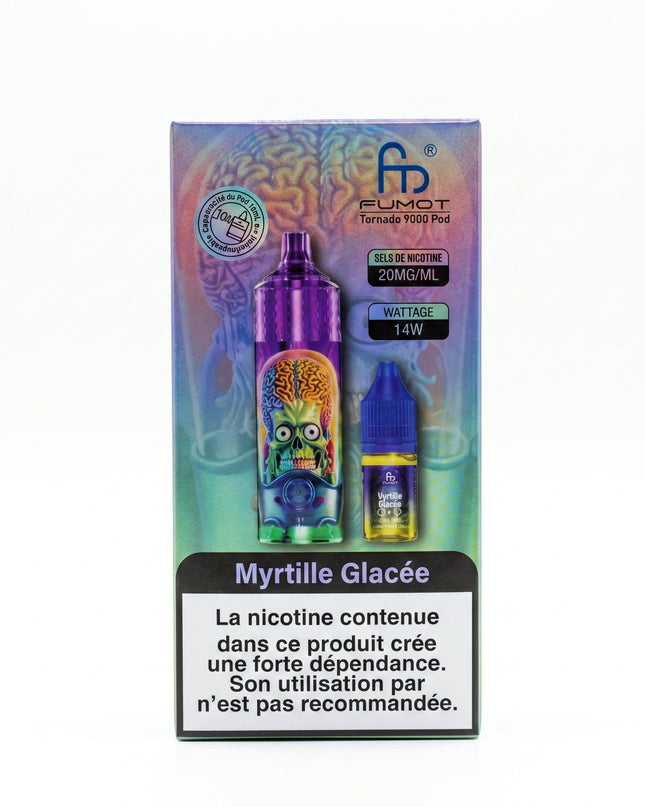 Myrtille Glacée Tornado 9000 Puffs - Fumot
