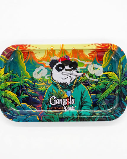 Rolling Tray Gangsta Panda – Design Coloré Premium