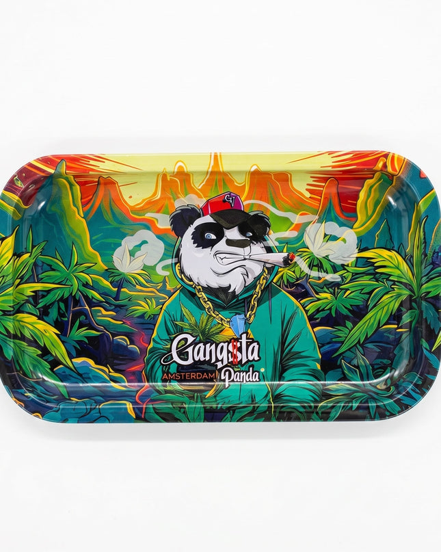 Rolling Tray Gangsta Panda – Design Coloré Premium
