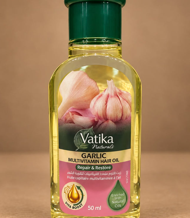 Dabur Vatika Garlic Multivitamin Hair Oil - 50ml | Huile Capillaire à l'Ail