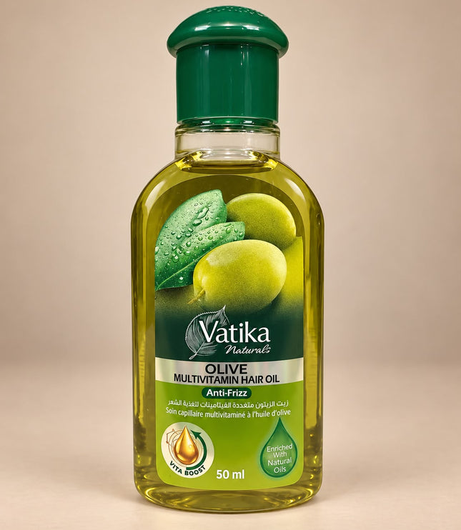 Dabur Vatika Olive Multivitamin Hair Oil - 50ml | Huile Capillaire Anti-Frisottis