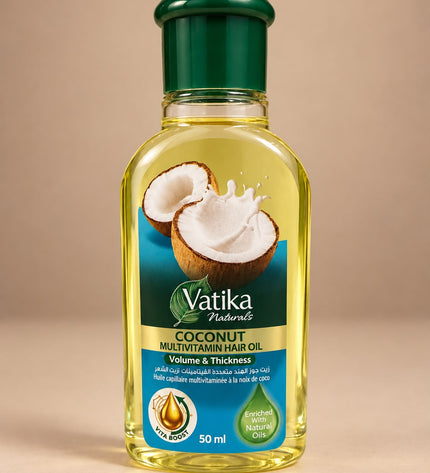 Dabur Vatika Coconut Multivitamin Hair Oil - 50ml | Huile Capillaire à la Noix de Coco
