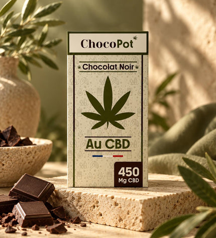 ChocoPot Chocolat Noir Au CBD - Essentiel Harmony