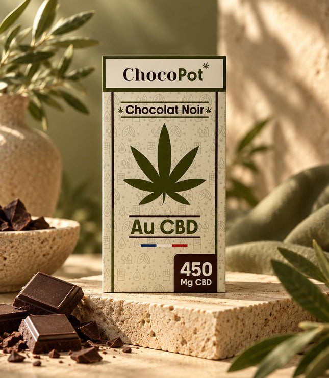 ChocoPot Chocolat Noir Au CBD - Essentiel Harmony