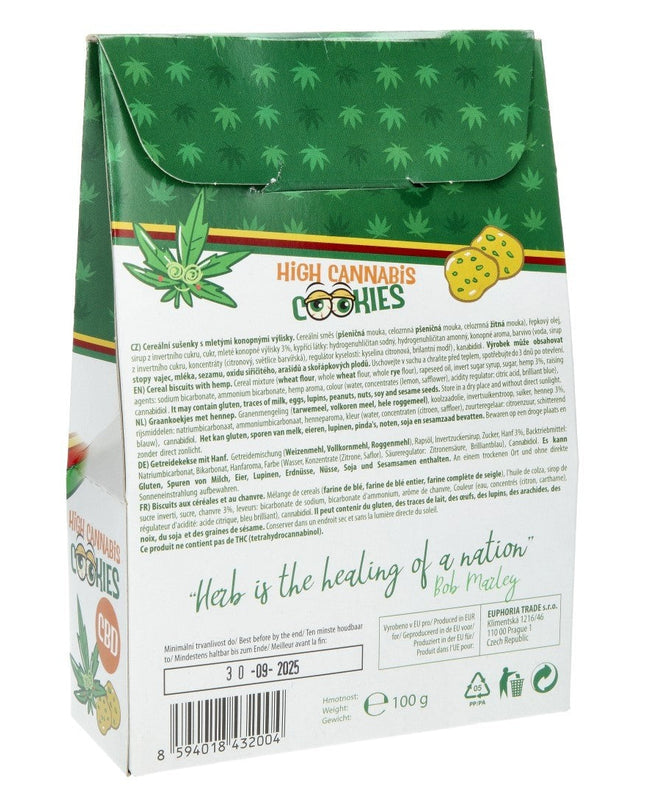 Hemp cookies - EUPHORIA High Cannabis 100g