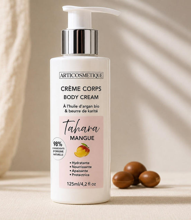Crème Corps Tahara Mangue (Argan Bio & Karité) - ARTICOSMETIQUE - Essentiel Harmony