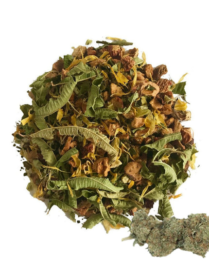 Infusion aux herbes pour le soir au CBD