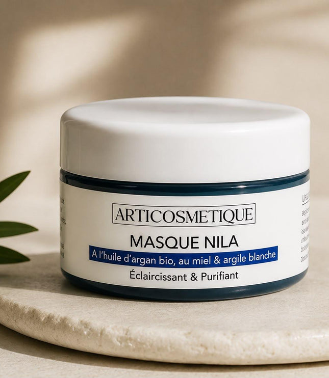Masque Nila Éclaircissant & Purifiant (Argan, Miel & Argile) - ARTICOSMETIQUE - Essentiel Harmony