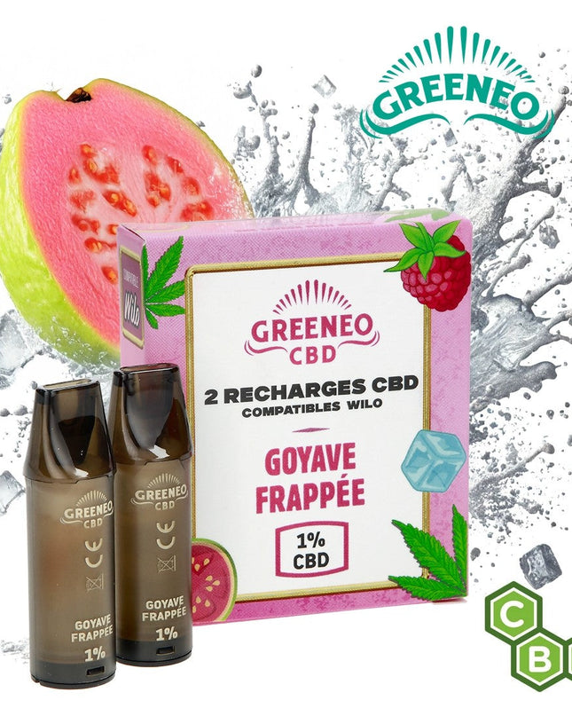 RECHARGES CBD POUR GREENEO X WILO GOYAVE FRAPPEE PAR 2