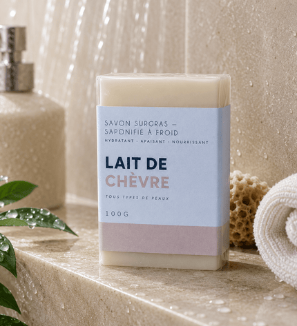 Savon Surgras à Froid - Lait de Chèvre (Peaux Sensibles) - Essentiel Harmony